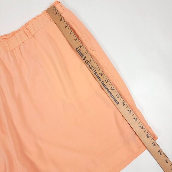 TORRID 4 Inch Pull On Stretch Challis Mid Rise Short Peach Boho Plus Size 3X - Picture 3 of 6